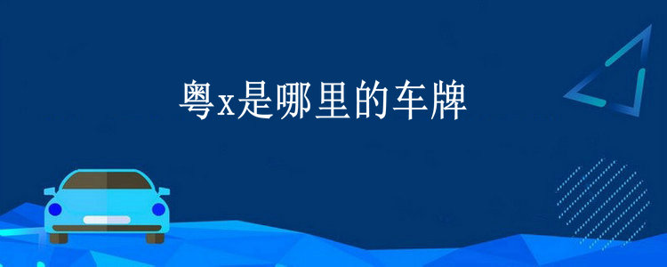 粵x是哪里的車(chē)牌