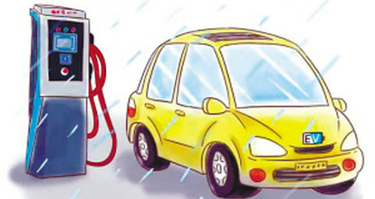 下雨天新能源汽車在外面可以充電嗎