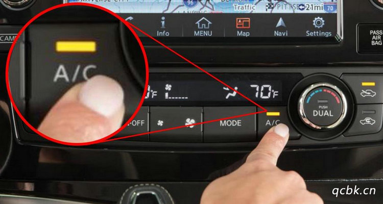 車?yán)锟照{(diào)制冷怎么開啟