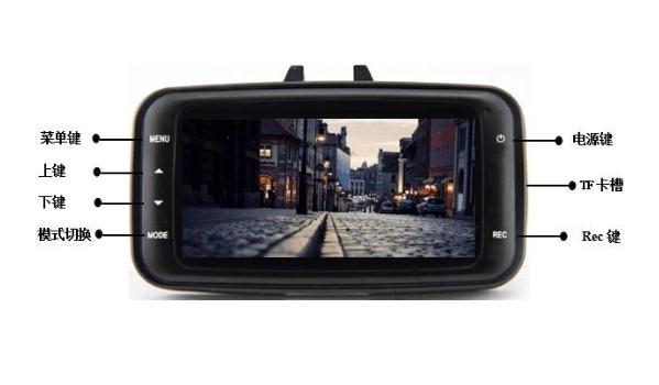 行車記錄儀5個按鍵圖解，實用更快捷