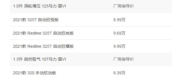 科沃茲2021款報(bào)價(jià)及圖片 2021款科沃茲售價(jià)8萬