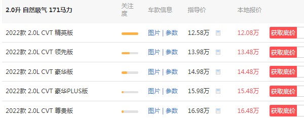 鋒蘭達(dá)2022款報(bào)價(jià)及圖片 鋒蘭達(dá)新車售價(jià)12萬一臺