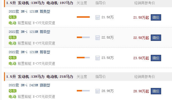 比亞迪漢ev落地價大概多少錢 比亞迪漢ev落地價22.45萬元