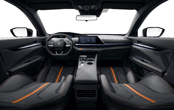 E:\長安圖片\【媒體資料夾】“經(jīng)典煥新，有你真好”長安汽車春季煥新發(fā)布會\產(chǎn)品圖片素材\第二代UNI-V\UNI-V美圖\原子灰\內(nèi)飾\長安UNI-V-原子灰正大內(nèi) 3000.jpg