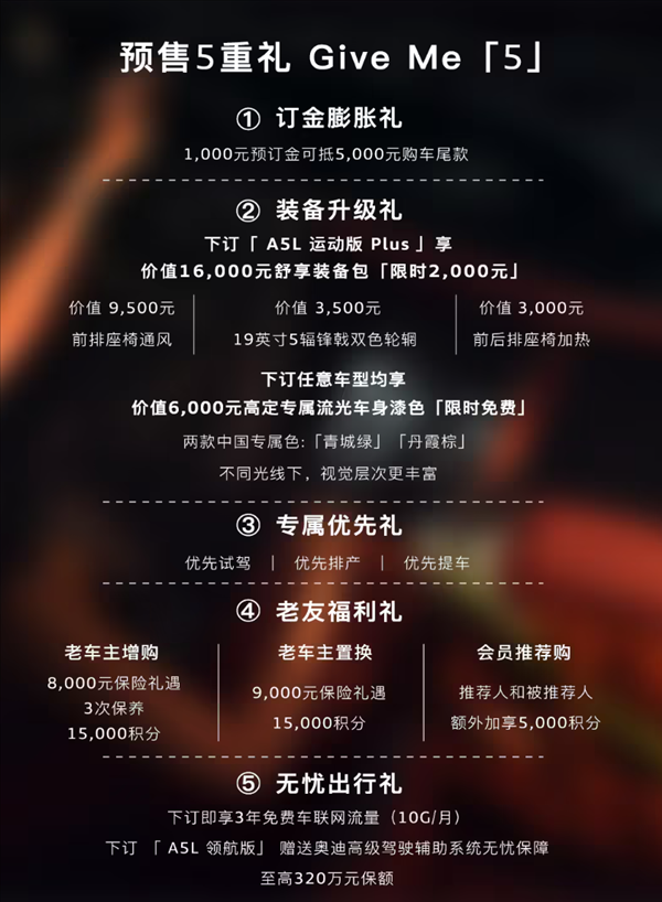 德系豪車首次用上華為智駕！一汽奧迪A5L先享禮遇價公布：25.68萬起