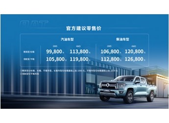 花手動(dòng)擋的錢(qián)買(mǎi)自動(dòng)擋皮卡 長(zhǎng)城金剛炮8AT上市 售價(jià)9.98萬(wàn)元起 封面圖